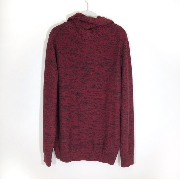 Express cowl neck sweater red black XL - Picture 2 of 8